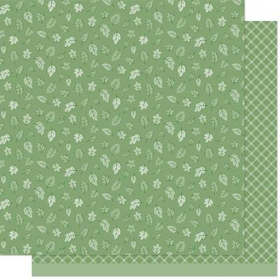 Lawn Fawn Designpapier Falling Leaves - Pine